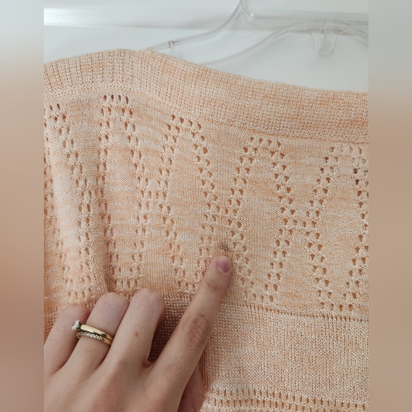 Vintage Open Knit ILGWU Sweater Dress - Picture 6 of 11